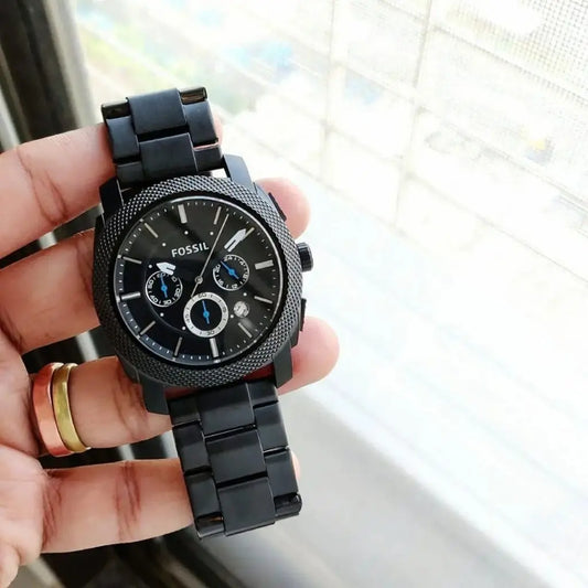 Fossil Full Black 7AAA Premium Watch for Men