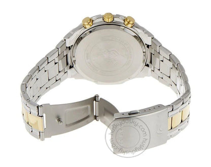 Casio Edifice EFR-539SG-7AVUDF Chronograph Watch for Men – White Dial Gold Metal Strap