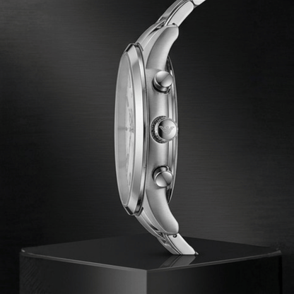 Emporio Armani Silver Dial Stainless Steel Copy Watch