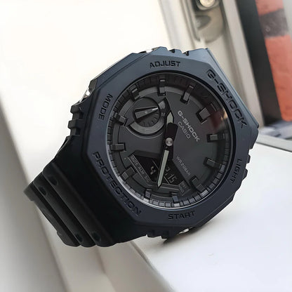 Casio G-Shock GA-2100 All Black 7AA Premium Watch for Unisex