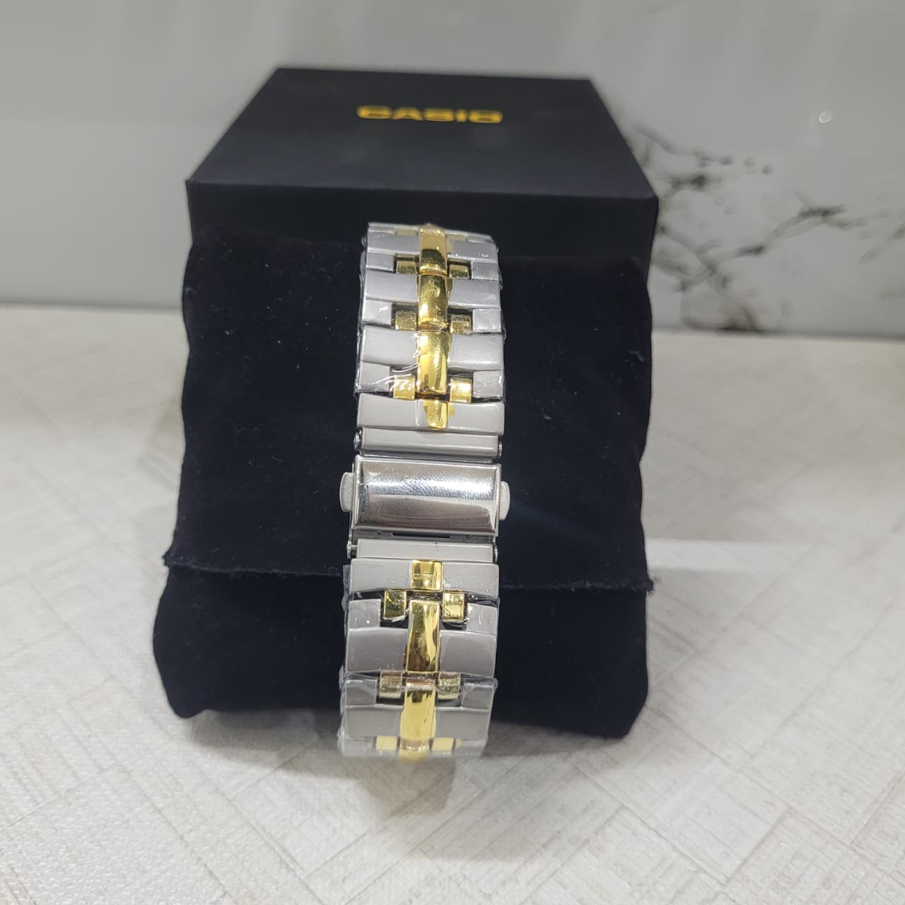 Casio Edifice EF-558SG-1AV Chronograph Watch for Men – Silver & Gold Stainless Steel