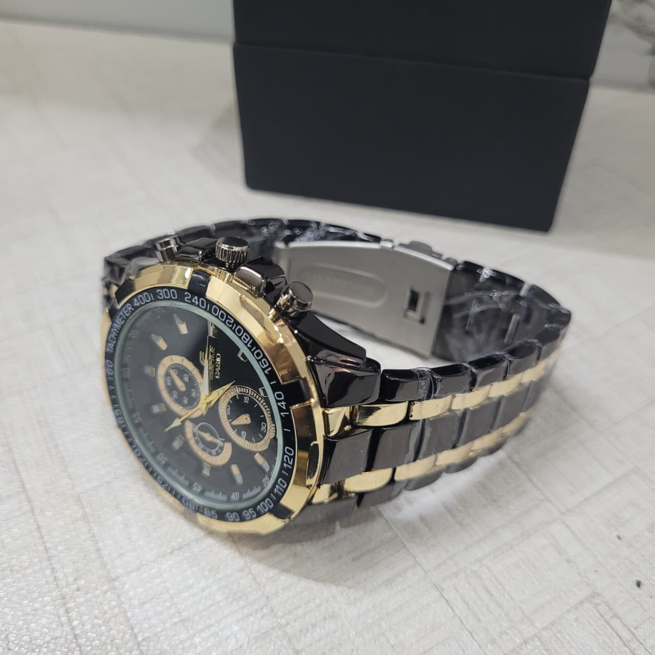 Casio Edifice EF-558D-1AVDF Black Dial Chronograph Copy Watch for Men – Black Stainless Steel