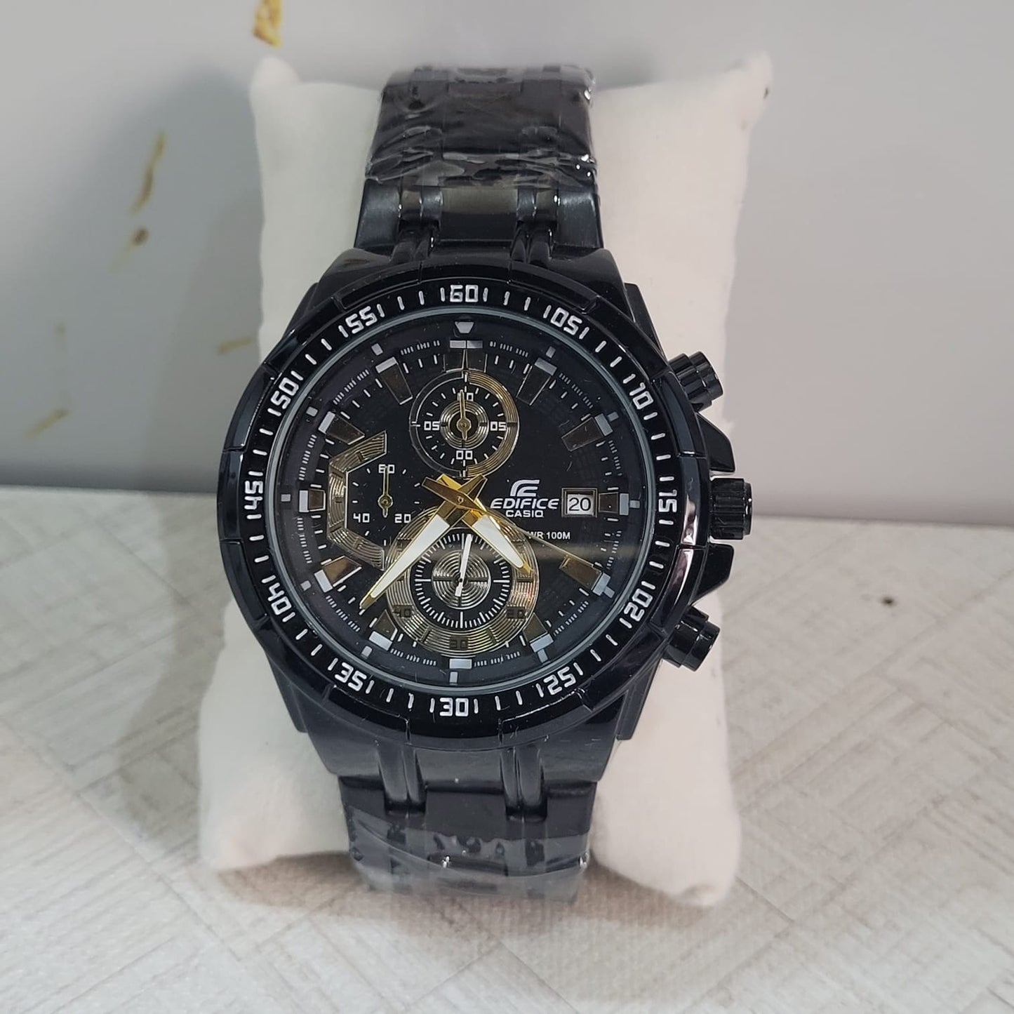 Casio Edifice EFR-539BK-1A Black Chronograph Watch for Men – Full Black Stainless Steel